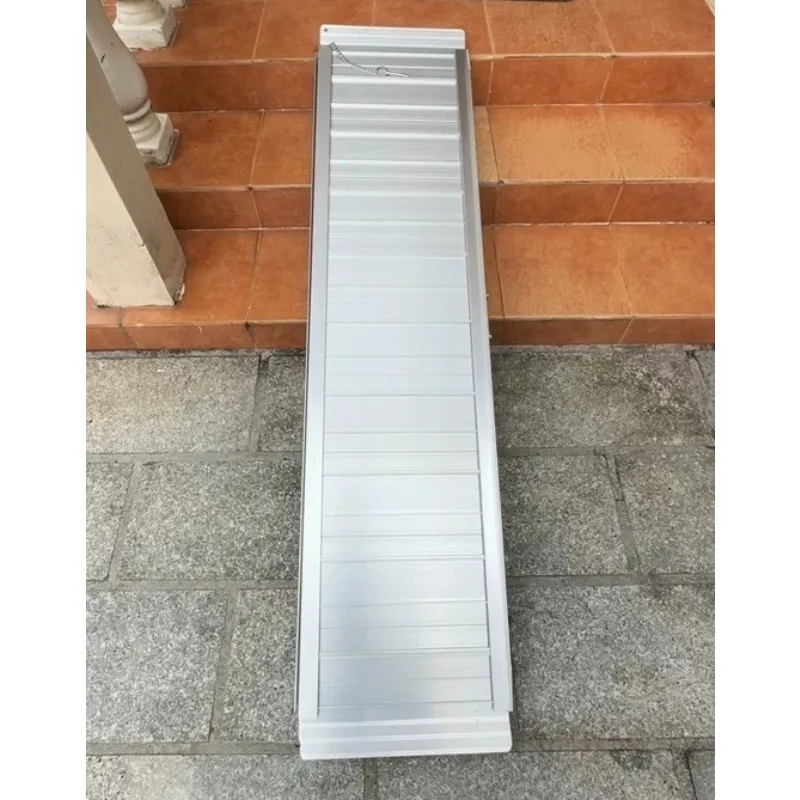 Aluminum Wheelchair Ramp for Steps, Portable Threshold Ramp for Cart Stairs