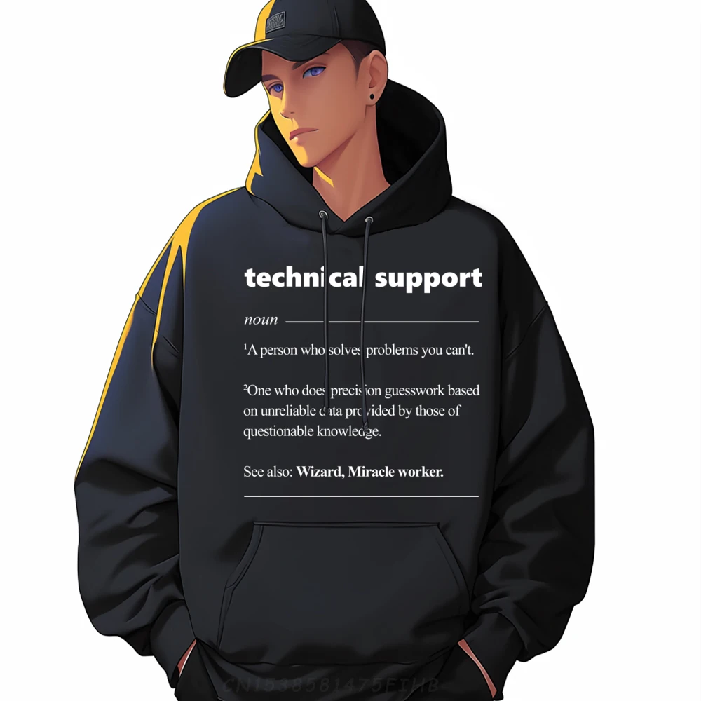 

Technical Support Computer Wizard Programmer Funny Pullover Hoodies Men Men's Clothing Deals Harajuku