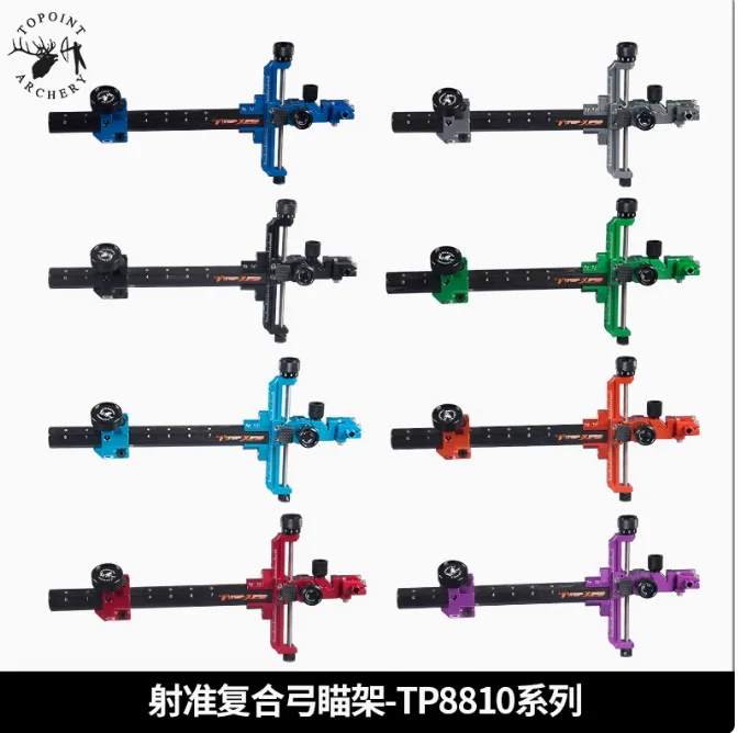 

Topoint TP8810 RH/LH Archery Compound Bow Sight Carbon Bar 1 Pin Aluminum Bow Arrow Targeting Hunting Shooting Accessories