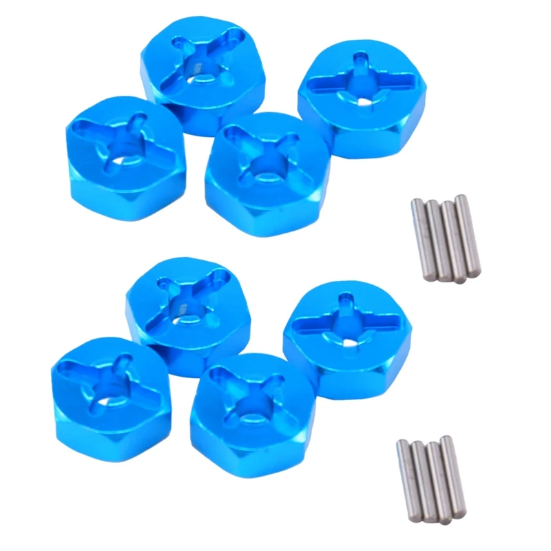 

Eco-Friendly-8Pcs Hexagonal Combiner Wheel Rim Hex 7Mm Upgrade 12Mm Metal Adapter For 1/18 Wltoys A949 A969 A979 K929 1/10 Tires