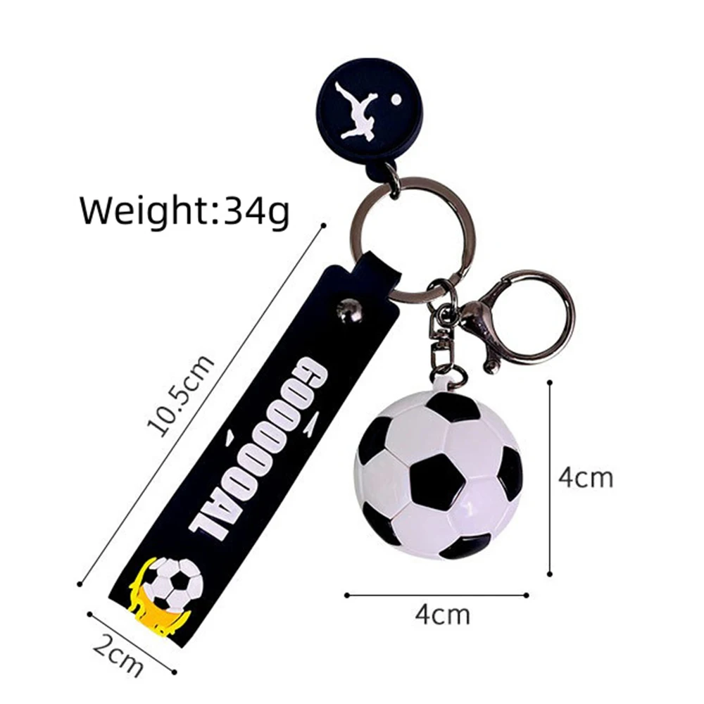 Acrylic Football Keychain Car Backpack Sports Men Football Lover Keyring Birthday Jewelry Gift