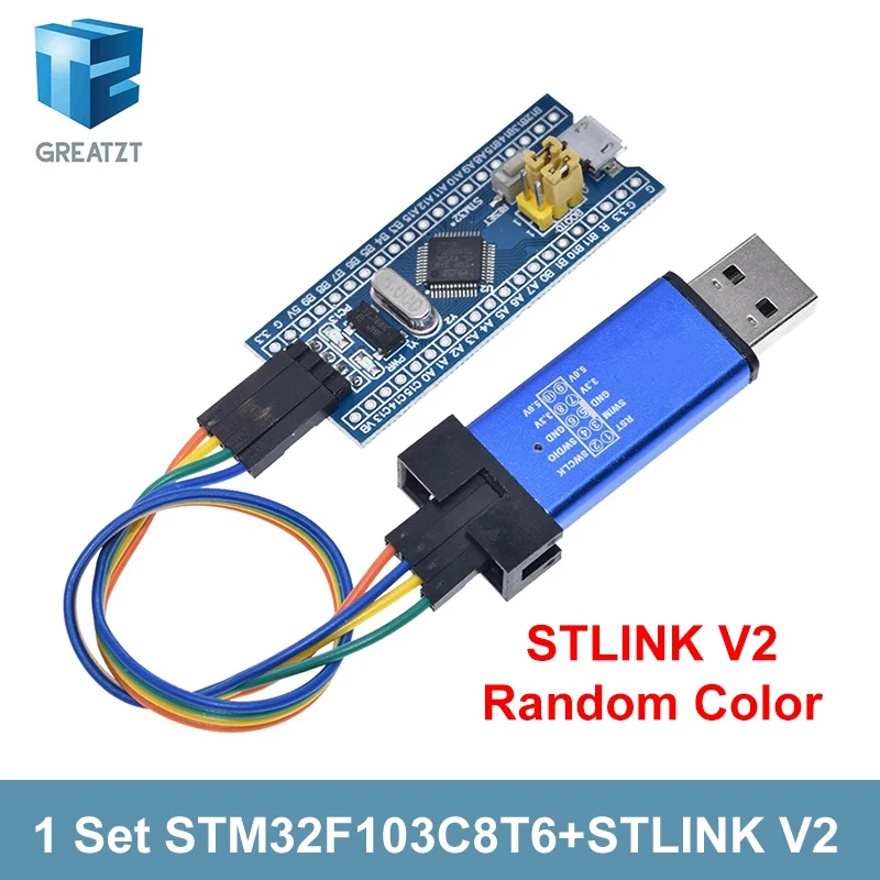 Original ST-LINK V2 Simulator Download Programmer Original STM32F103C8T6 STM32 Minimum System Development Board STM32F401 / 411