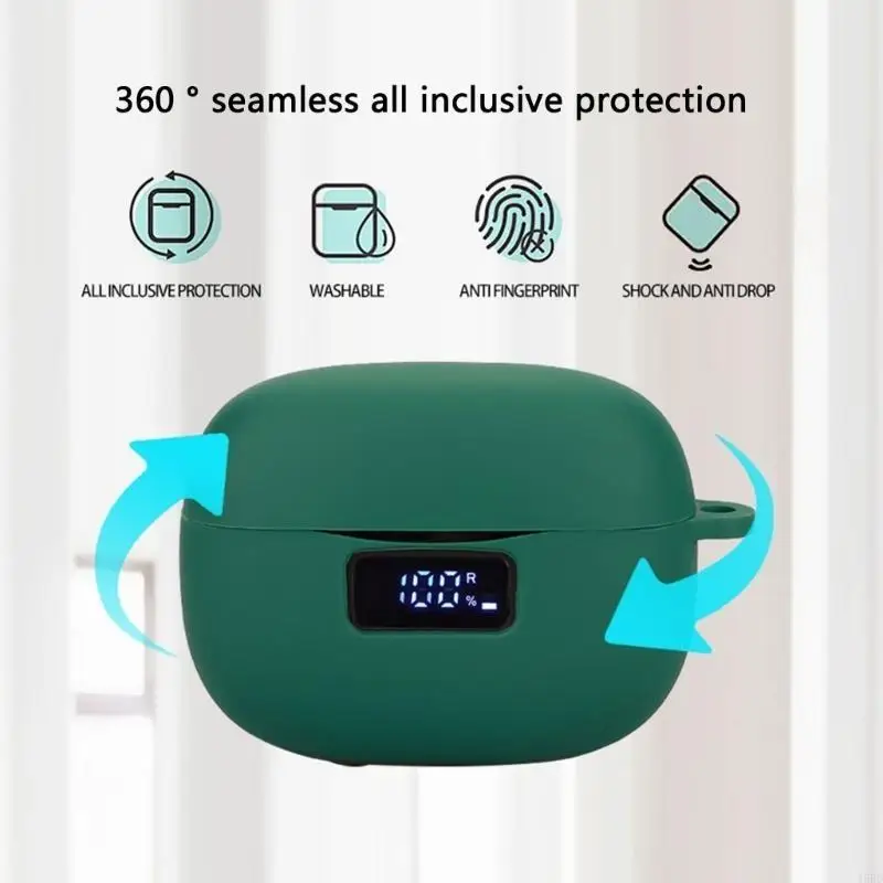 حافظة واقية لسماعات الرأس مقاومة للصدمات وغطاء قابل للغسل ومضاد للغبار يمنع دخول الأوساخ والرطوبة لـ HQ6