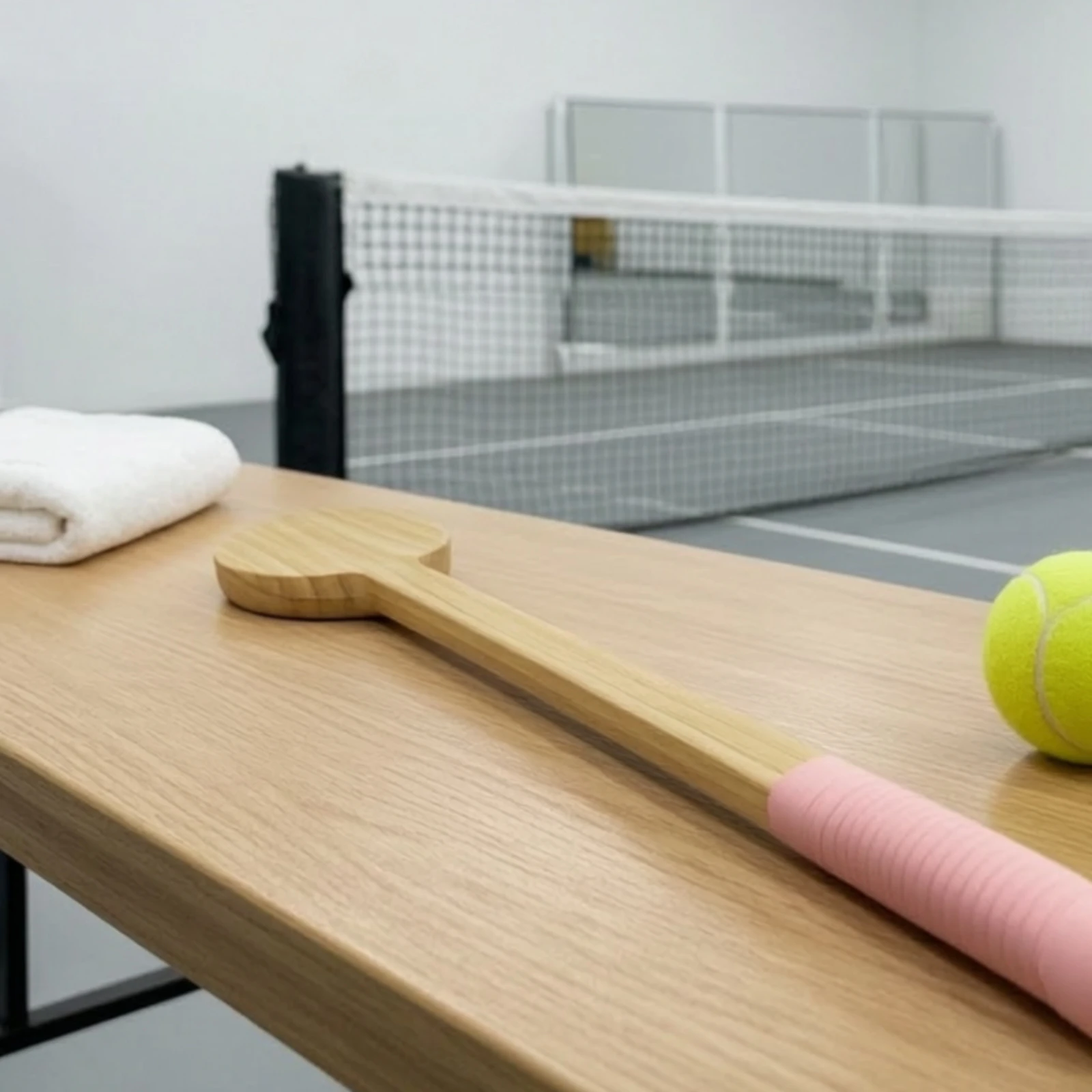 Tennis Ideal Contact Point Zone Pointer Solid Wood Wooden Tennis Pointer Practice Stick Wrapped Grip Lightweight for Coaches