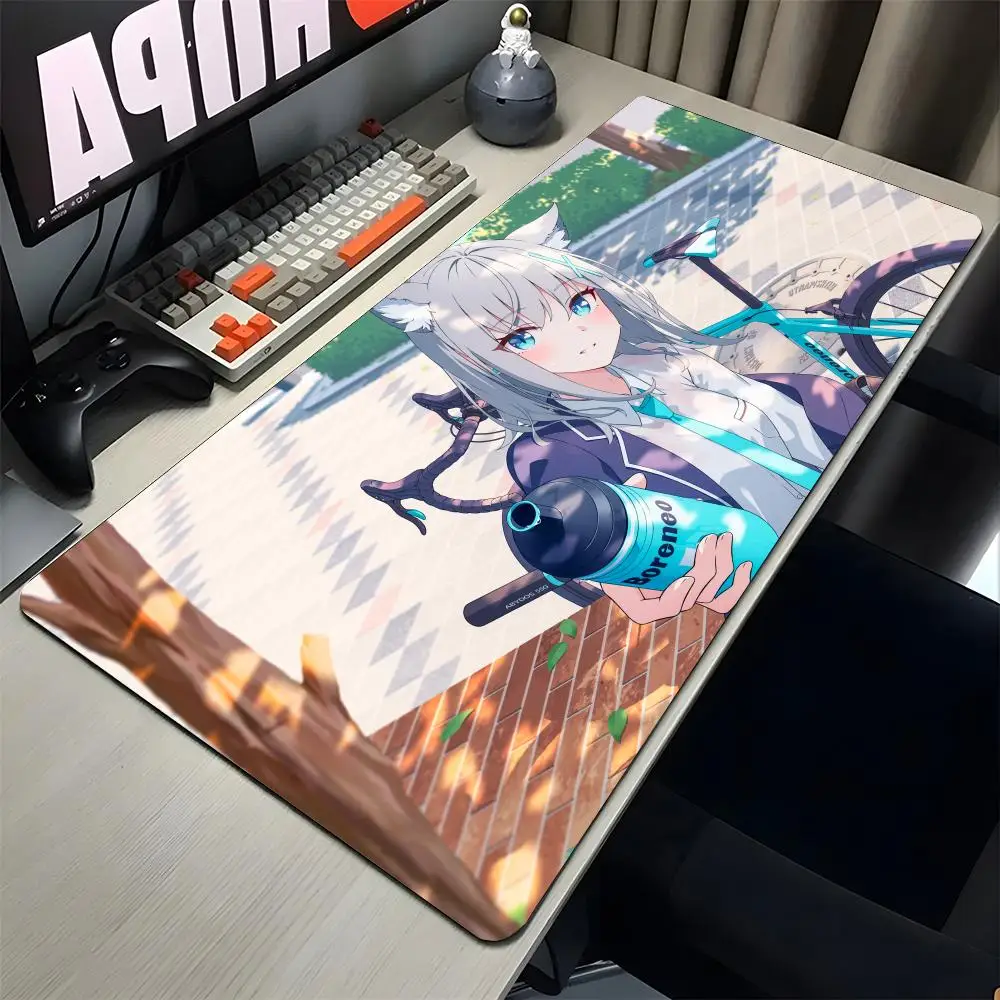 

Anime Shiroko Sunaookami Mouse Pad Gaming Mousepad Abstract Large 900x400x5mm MouseMat Gamer XXL Mause Carpet PC Desk
