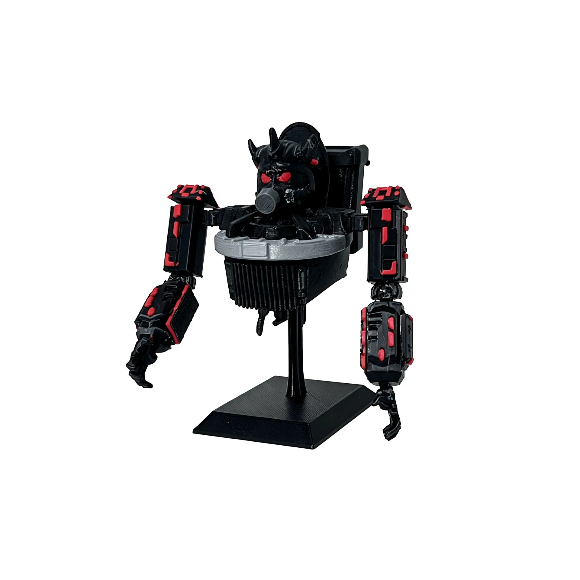 Skibidi Toilet vs Camera Man 3D Printed Astronomical Dominator Toilet Man Toy Figure Desktop Ornament Collectible Gift for