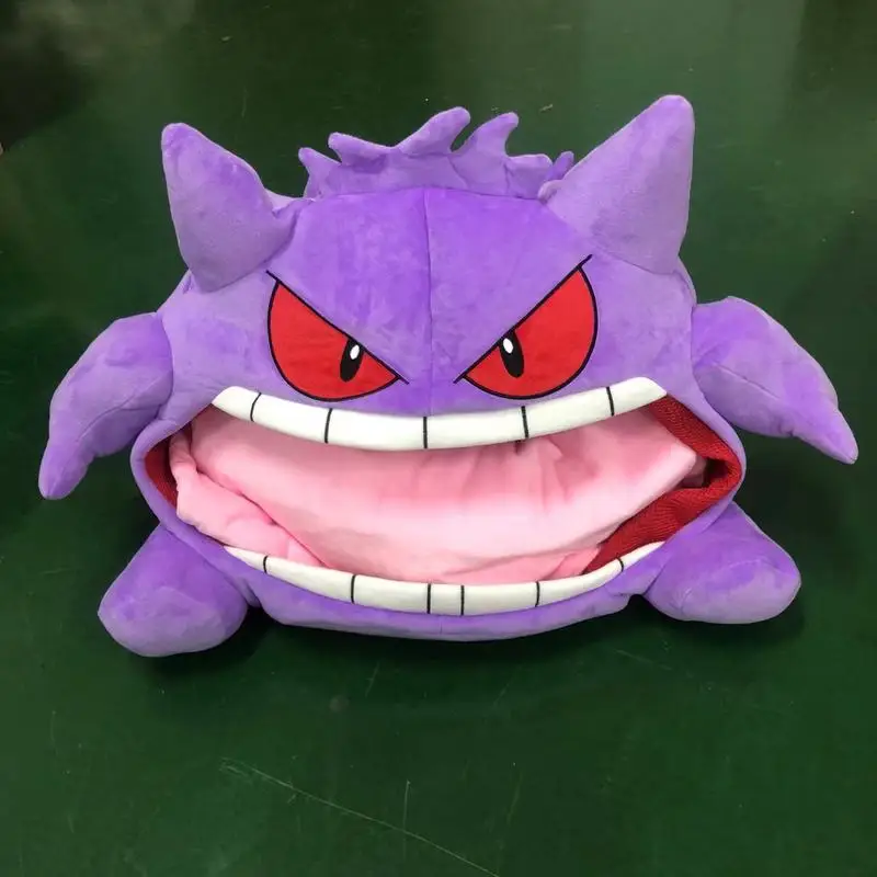 新しいポケモンゲンガー-2-で-1-ぬいぐるみ枕ブランケットソフトフランネル昼寝用スローアニメグッズファンホームオフィス旅行睡眠用