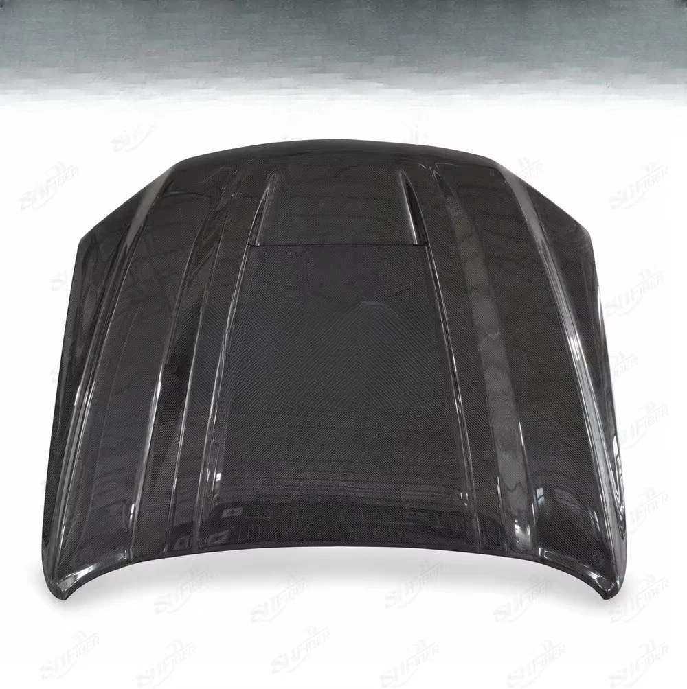 Carbon Fiber Hood for 2019-2024 Dodge Ram 1500 Modified Carbon Fiber Hood