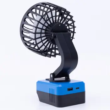 適用於 Makita 18V/Lidl Parkside X20V 鋰電池的便攜式電風扇,帶 USB YTPE-C 接口,180° 可調,適用於車間和工地。 6 最佳銷售 x20v - №6