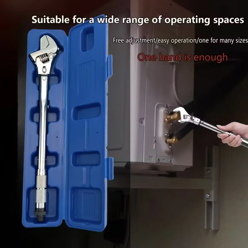

Professional Adjustable Torque Wrench Flat Key 19-110NM Locking Automotive Spanner Tool