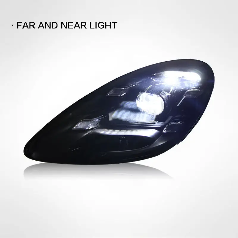 Auto New Style For Porsche Cayman Boxster 982C 718 Headlights Assembly 2017-UP Modified New Matrix Daytime Running LED Lens