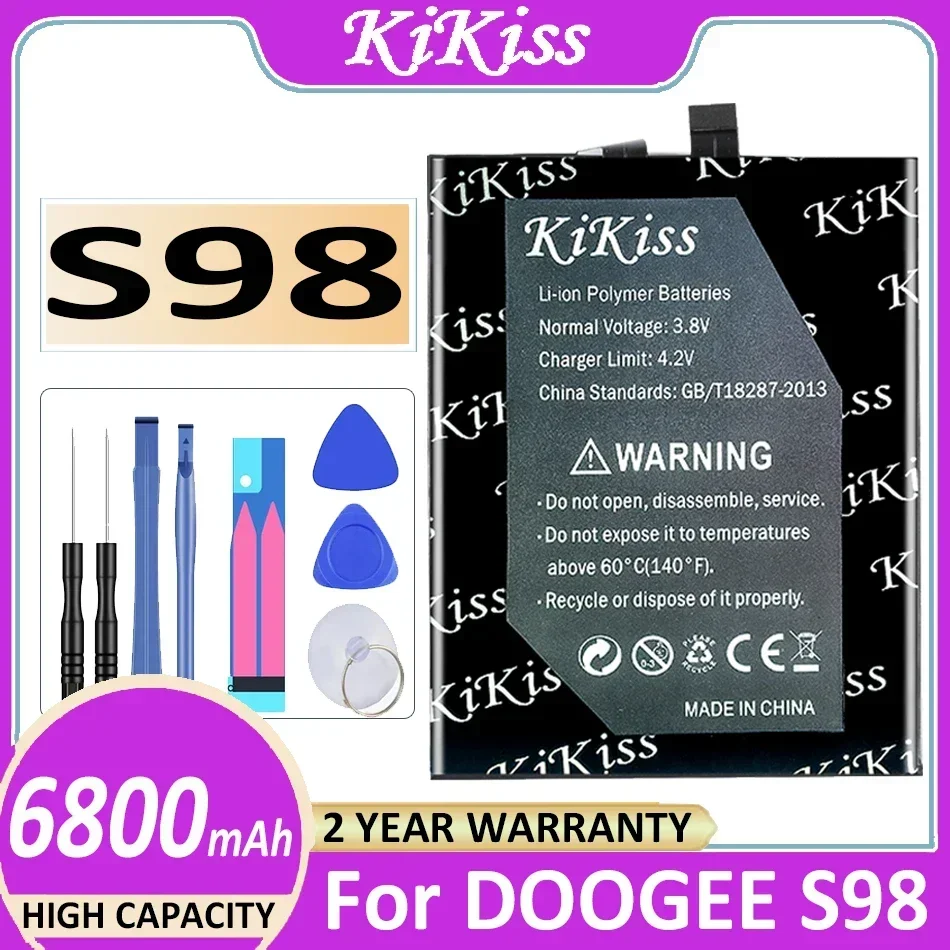 Battery BAT21ZN1356000 6800mAh For DOOGEE S98 Bateria