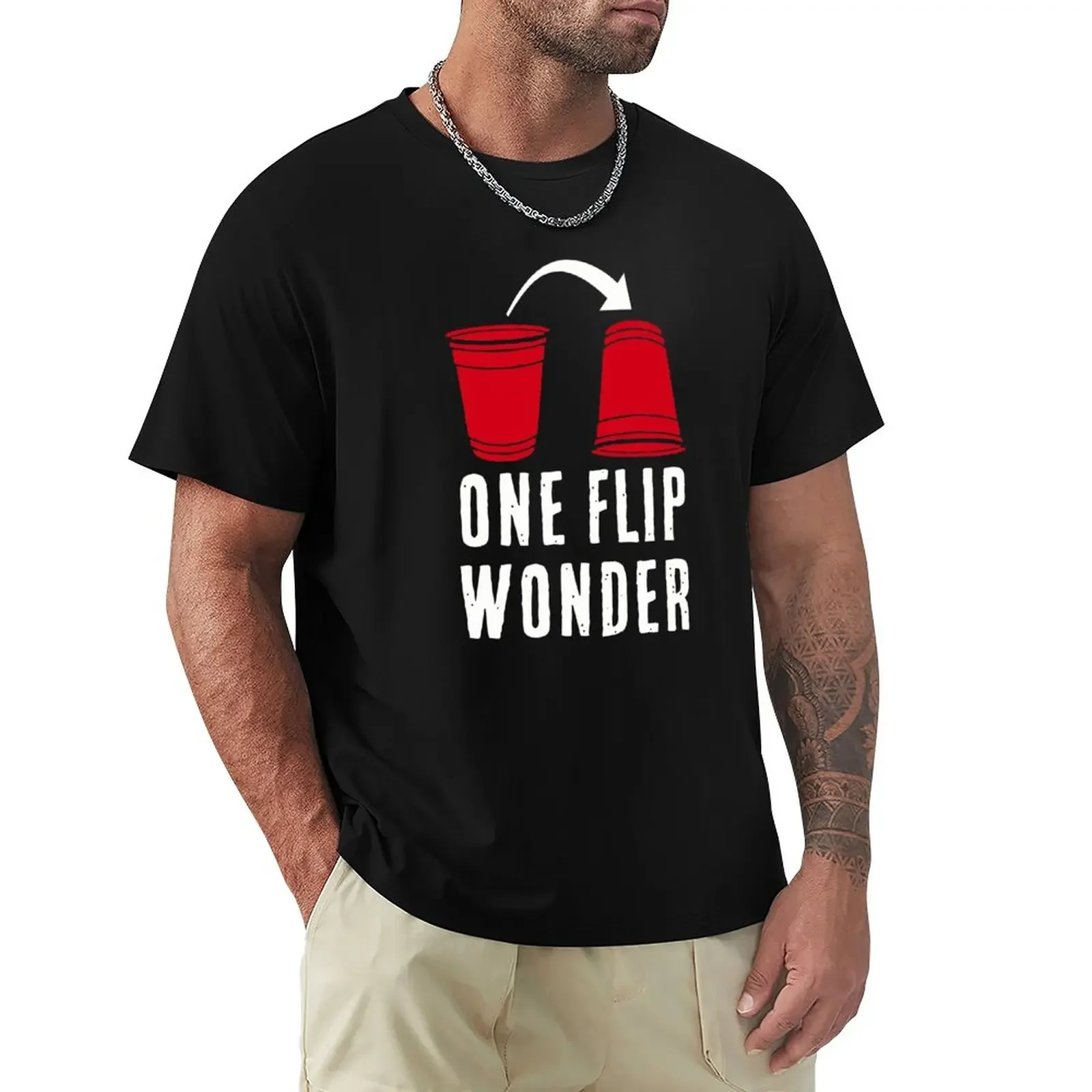 One Flip Wonder T-Shirt summer tops tees mens cotton t shirts