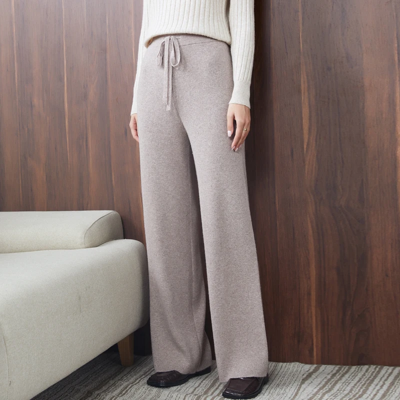 wool pants for women worsted Pant cargo pants Women's Elegant trousers korean fashion 100%  Pure Wool 2022 New Winter Hot Sale