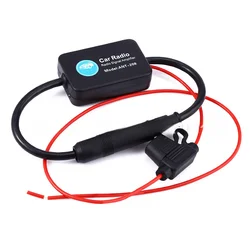 Antena activa para coche ANT208, amplificador de Radio FM, 12V