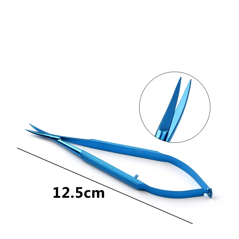 12.5Cm scissors, flat handle, miniature scissors, stainless steel/titanium alloy
