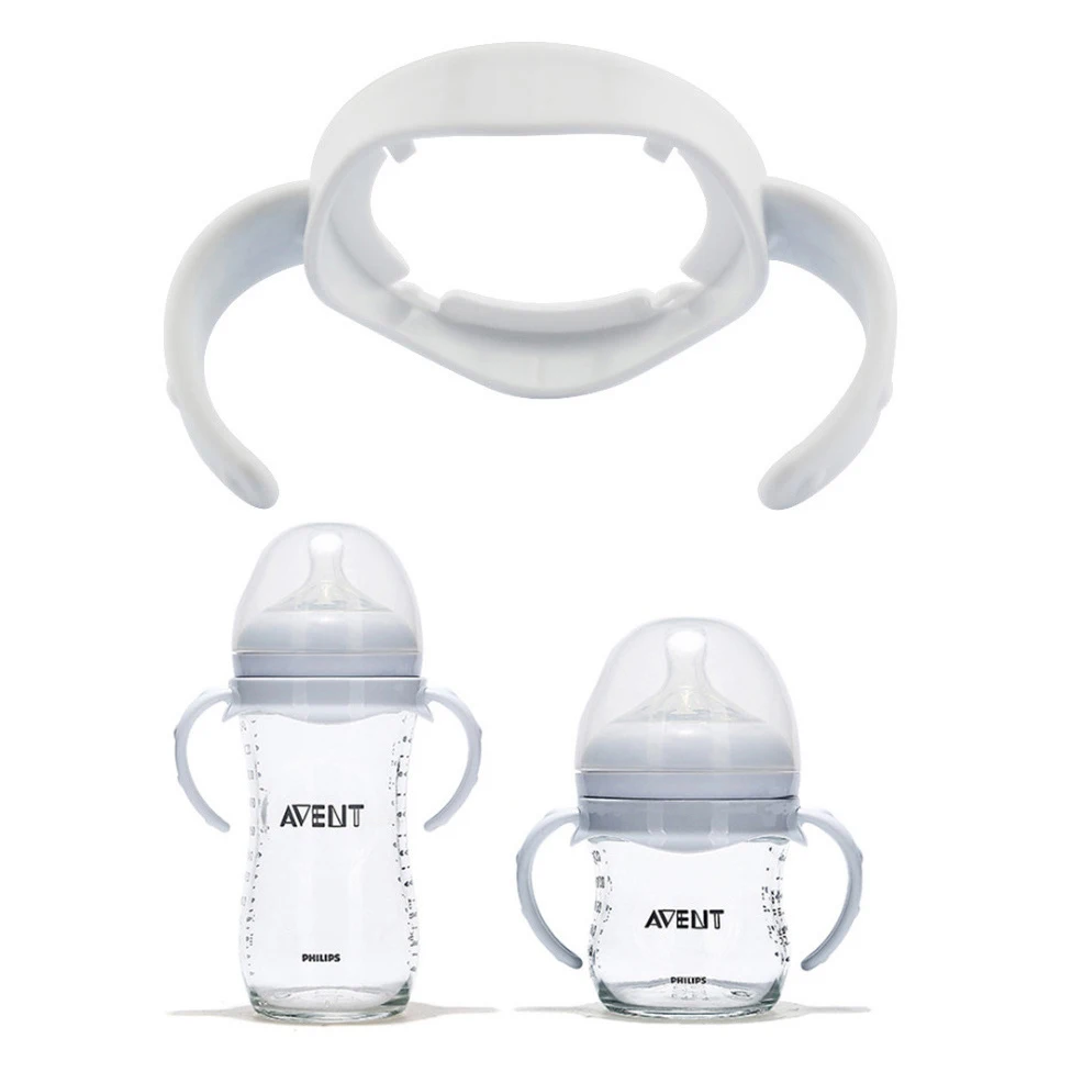 Bottle Grip Handle for Avent Natural Wide Mouth PP Glass Baby Feeding Bottles handle Kids Feeding Accessories