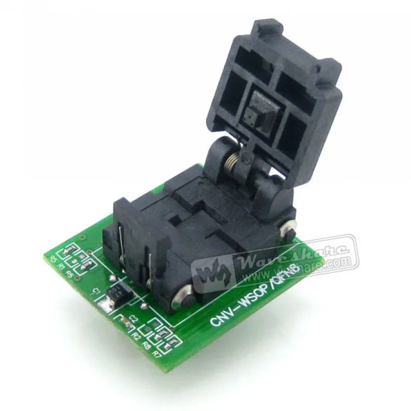Makerseek QFN8 TO DIP8 (A) SKU 3797 Waveshare QFN8 TO DIP8  A , Programmer Adapter,
