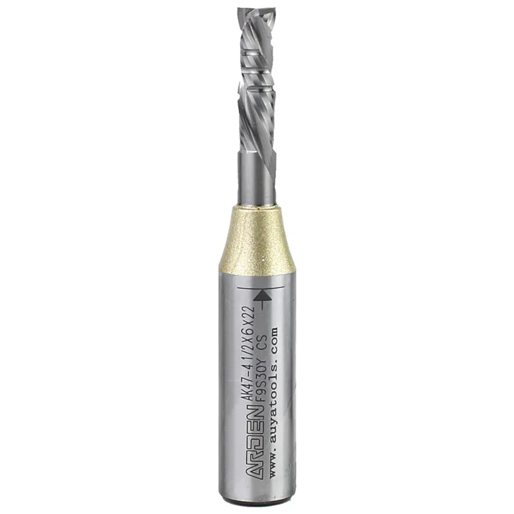 Compression Bit  Carbide Spiral Router Bit Double Veneer Cutting Bit CNC Engraving Machine Woodworking Cutting Tool AK47-4