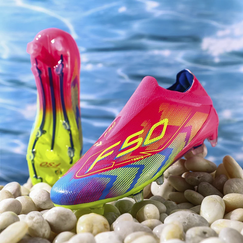 Men Soccer Shoes New Society Grass Professional Original Breathable Top Quality Long Spikes Training Non Slip Male Soccer Shoes