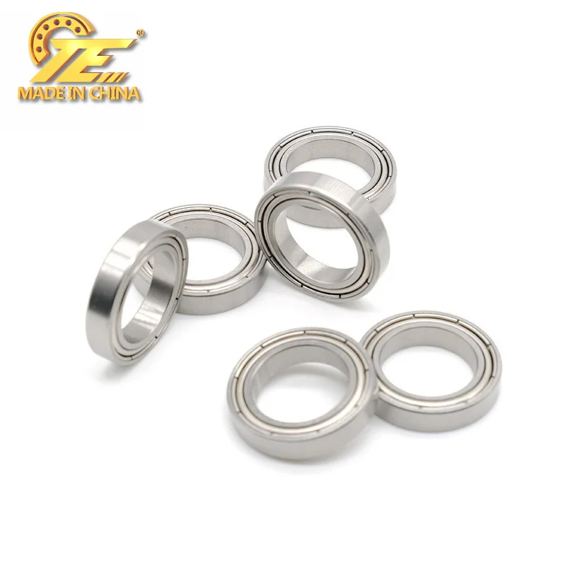 2pcs customized s6803zz stainless steel bearings, size 17*26*5mm, 304 stainless steel non-magnetic deep groove ball bearings