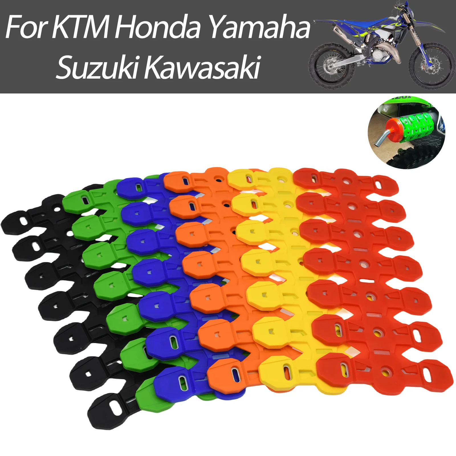 Wear Resistant Exhaust Heat Insulation Shield Cover Prevent Collision Damage For Beta GasGas Suzuki Husaberg Enduro Motocross