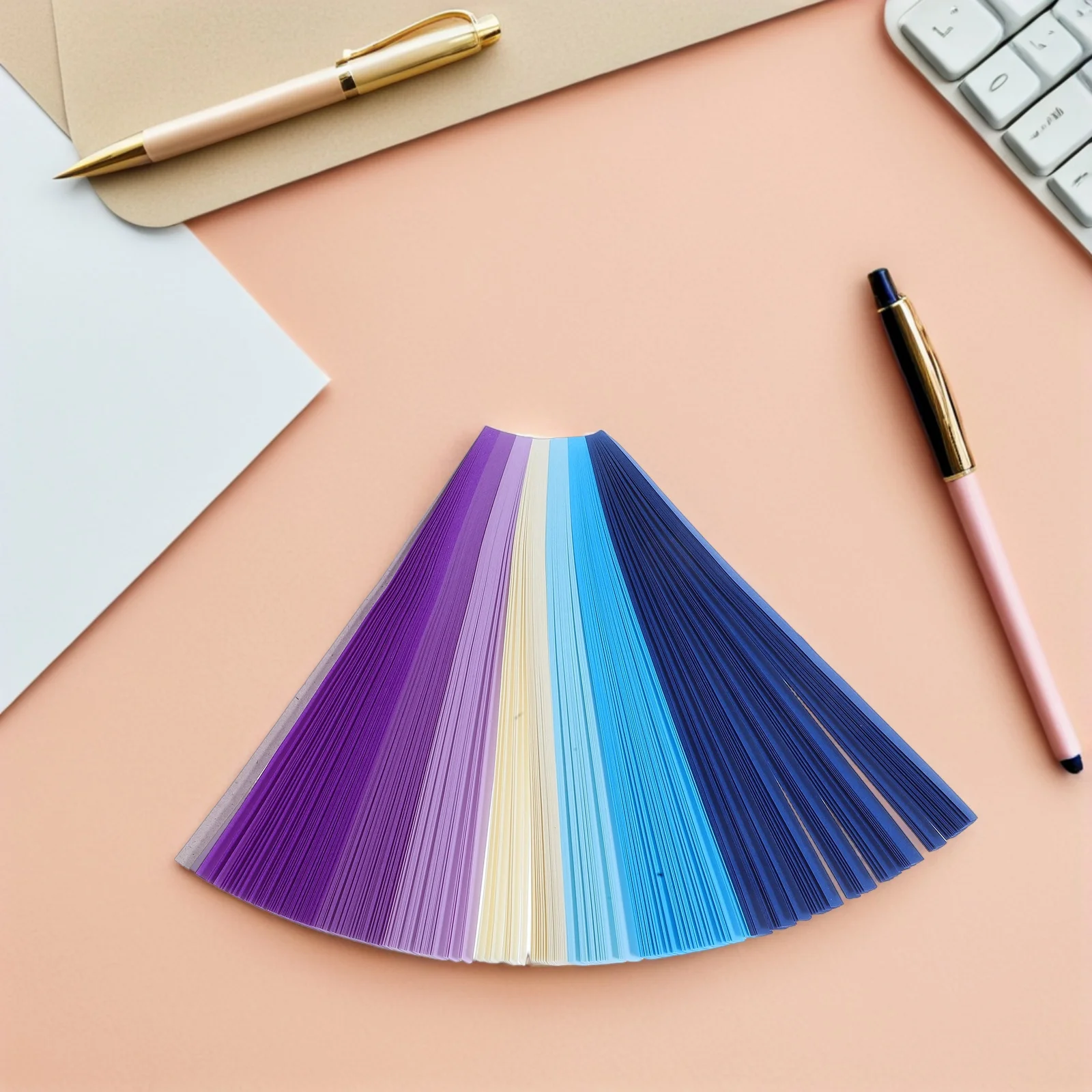 1560Pcs Colorful Double Sided Origami Star Paper Strips DIY Craft Papers Home Decoration Photography Paper Stars