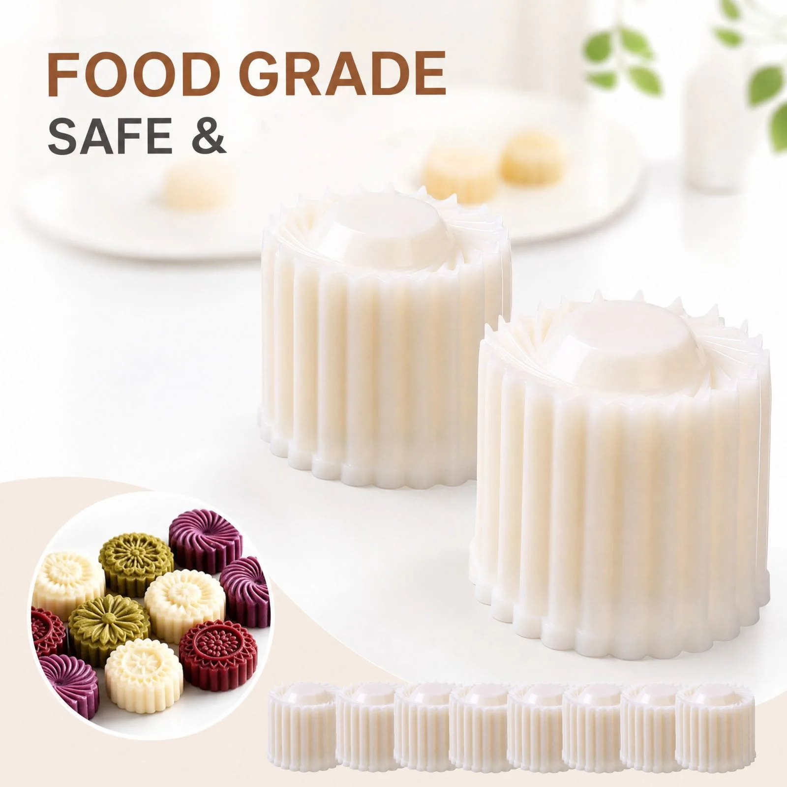  2-in-1 Double-Sided Baking Mold for Cakes Kitchen Homemade Desserts Cookie Embossing Cutter DIY Biscuits Making Tool