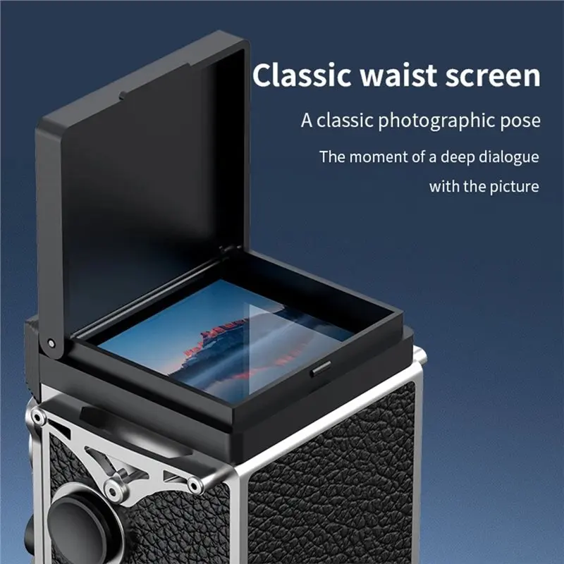 ABKQ-Infrared Night Vision Function Dual Lens Retro Camera Manual Joystick Operation HD Nostalgic Portable Design