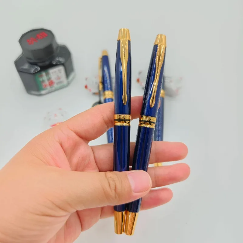 2026 New Pen Hero 12K Tip Fountain Pens Gold/Silver Blade Nib  Cute Gift Pen Box Perfect for Handwriting Art Fast Shipping Pens