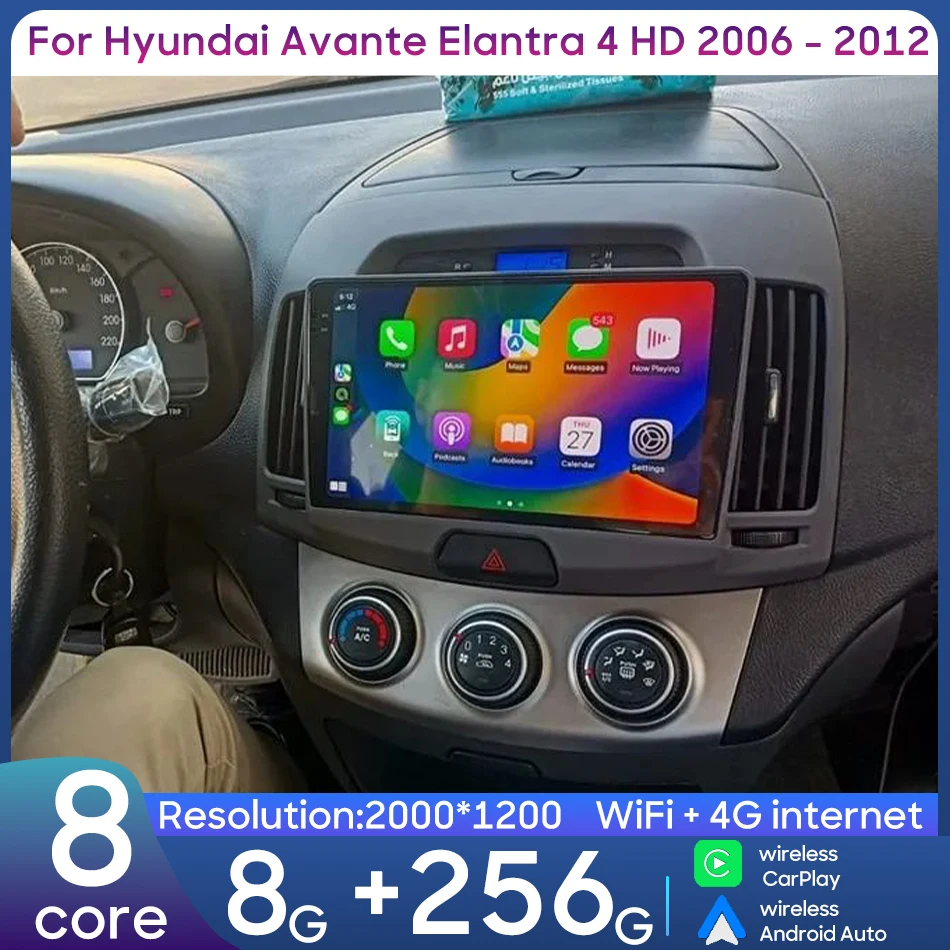 

For Hyundai Avante Elantra 4 HD 2006 - 2012 Car Intelligent Multimedia Player Navigation GPS Android Radio Video Player Stereo