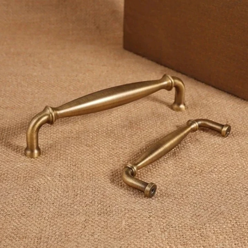 Brass Furniture Handles Brushed Copper Goldome Handshake Bedroom Wardrobe Dresser Cupboard Cabinet Drawer Kitchen Accessories