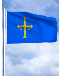 60×90 90x150 120×180CM Asturias Flag Polyester Printed Banner Autonomous communities of Spain Tapestry For Decor