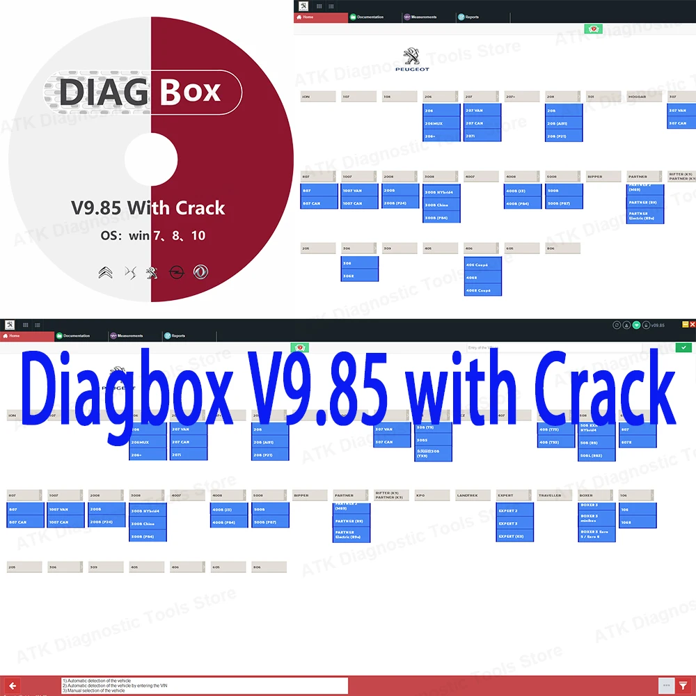 

HOT SALE Diagbox versionDiagbox V9.85 with Crack Lexia3 PP2000 OBD2 Diagnostic tool Scanner For Peogeot original installation