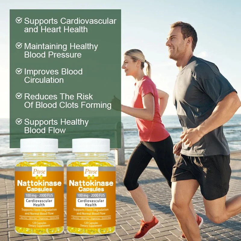 Nattokinase Capsules Supports Fibrin Degradationand Heart Health & Circulatory & Normal Blood Flow