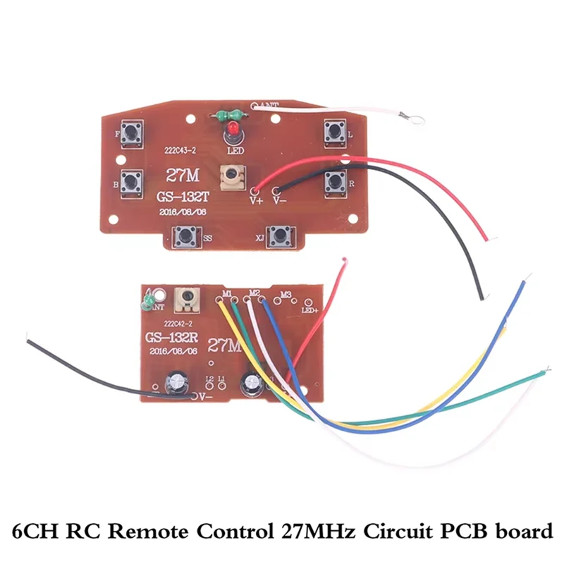 A92Z 6CH 2.4G Remote Control High Quality 27Mhz Circuit PCB Transmitter Receiver Board For RC Car Toys Parts