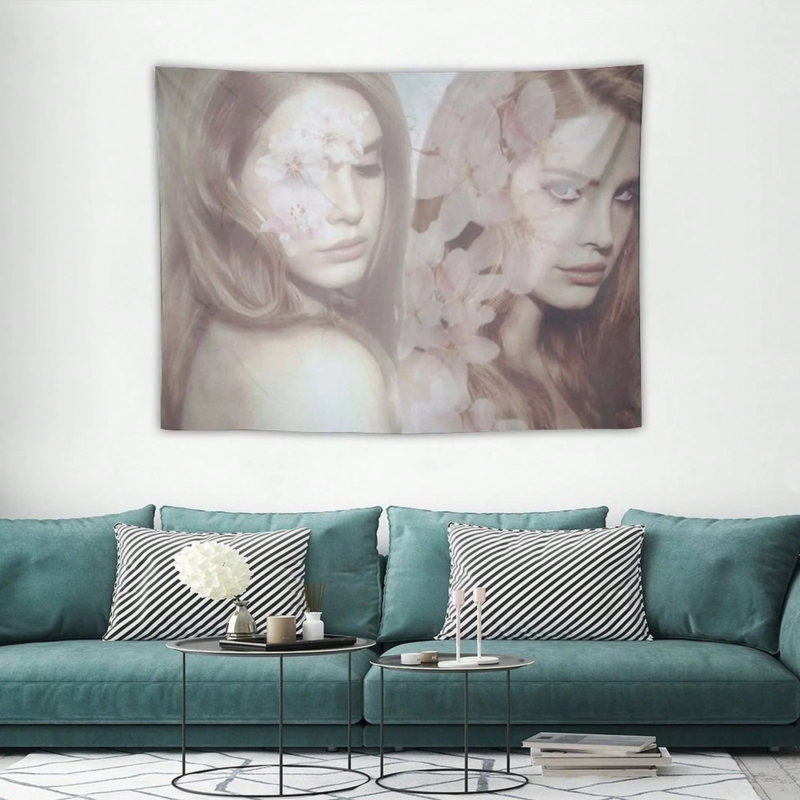 1pc Singer Lana Del Tapestry Home Decor, Multiple Sizes Polyester 2D Print, For University Dormitories, Bedrooms, Living Rooms