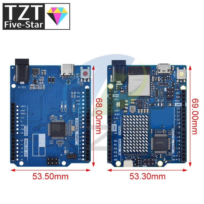 Imagem -02 - Mini Tipo-c Wifi Development Board Module Versão Melhorada Motherboard Oficial para Arduino Versão Oficial Uno-r4