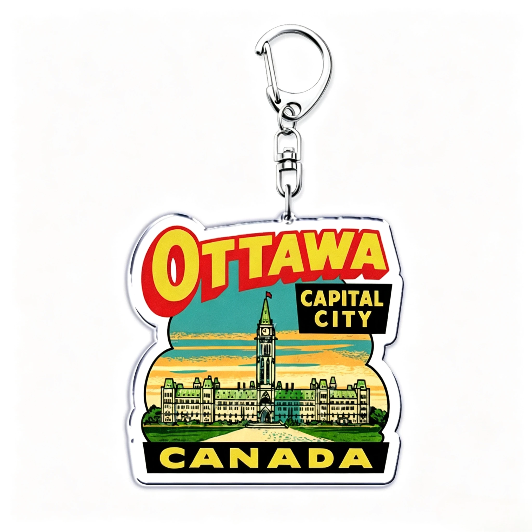 멀티 시티 풍경 아크릴 키링 펜던트 파리 런던 도쿄 뉴 - Travel Accessories London 리뷰 및 가격