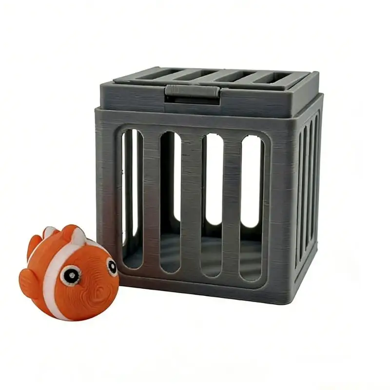 QX2E Underwater Pool Toy for Kids Summer Training Swim Pool Diving Toy Set for Funs Water Games Plastic Cage Sea Animal Set