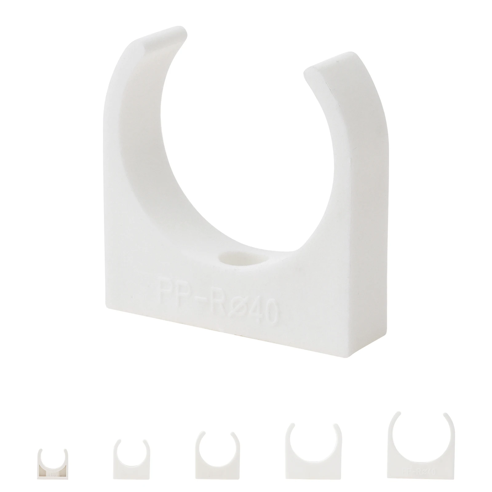 DC Motor Bracket U-Shaped PVC Water Pipe Clamp 16MM 20MM 25MM 32MM 40MM for 130 300 370 Motor U Shaped Hose Brackets Fittings