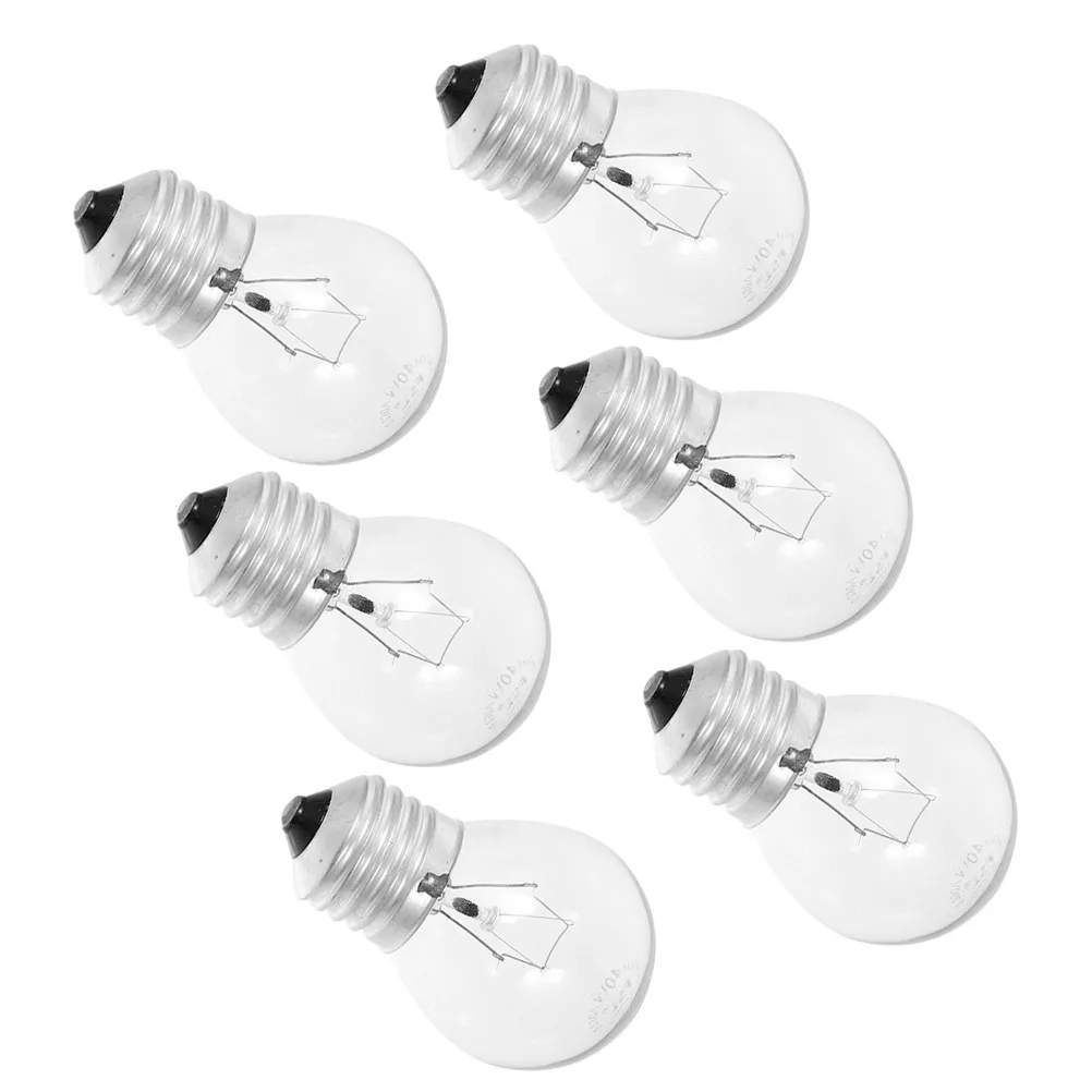 6Pcs LED Filament Bulbs E27 Screw Base Clear Glass Vintage Design Light Bulbs for Pendant Lamps Dining Room Bedroom Commercial