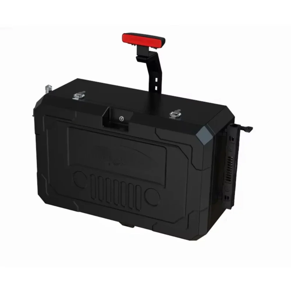 

Easy-to-install aluminum 4x4 vehicle exterior accessory storage box