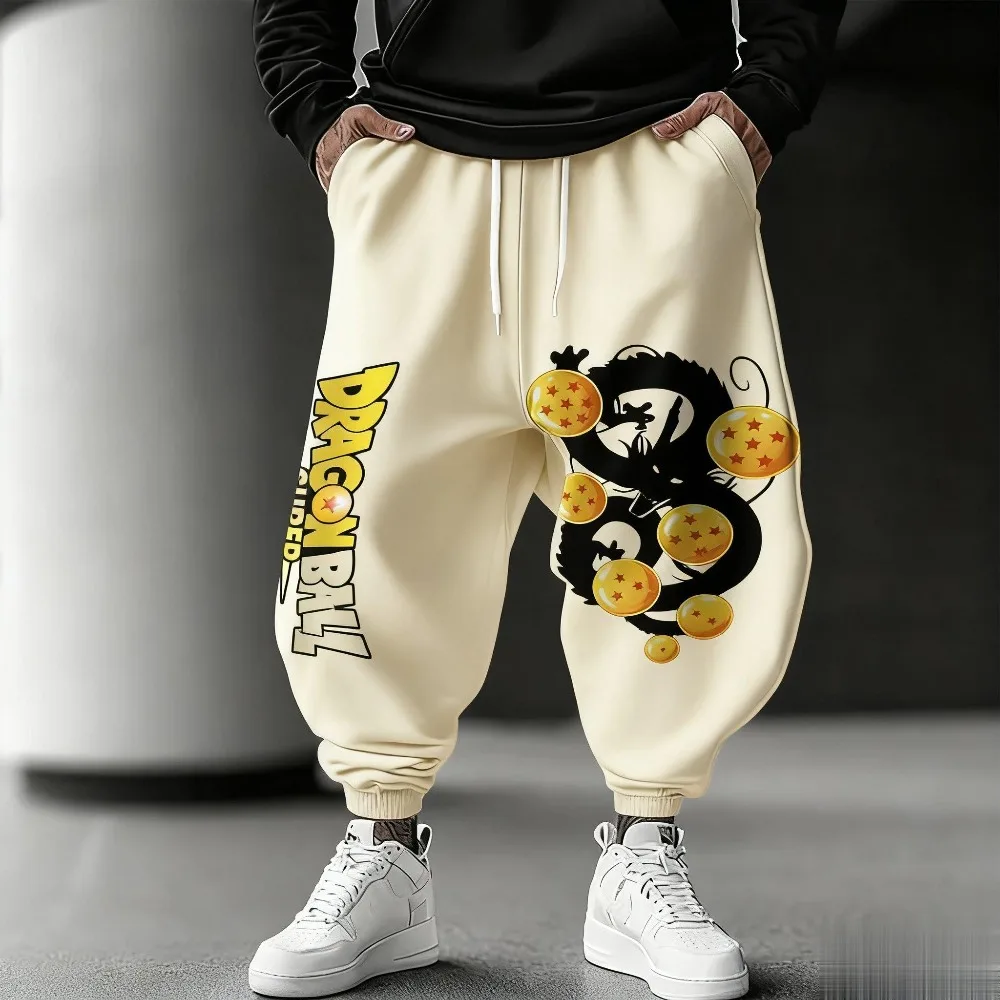 ドラゴンボールアニメスウェットパンツ男性女性ジョガーパンツルーズカジュアル漫画プリントストリートオーバーサイズズボン秋冬トレンディ