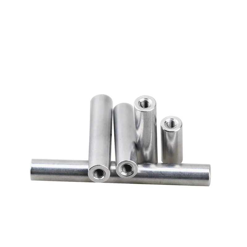 Aluminum Round Standoff Column Stud Extend Long Nut Aluminum Stud Spacer Length 6-150mm M2 ~ M10 5