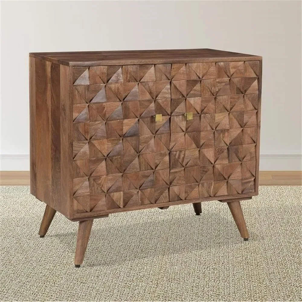 Furniture Veneto Accent Cabinet, Traditional/Mid-Century Modern Style, Buffet Storage，34