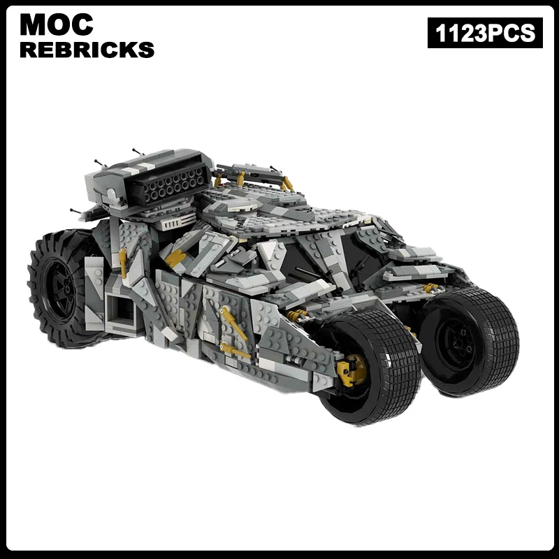 

Classic Movies Series Snowy Ground Camo MOC Bats ChariotBuilding Blocks Assembly Model Bricks Display Creative Kid Toy Gifts