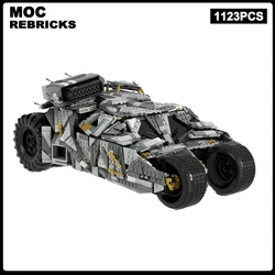 Classic Movies Series Snowy Ground Camo MOC Bats ChariotBuilding Blocks Assembly  Model Bricks Display Creative Kid Toy Gifts