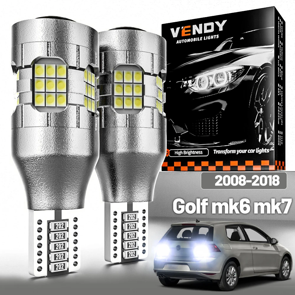 2pcs LED Reverse Light For VW Volkswagen Golf 6 7 MK6 MK7 2008-2018 Backup Lamp 2010 2011 2012 2013 2014 2016 2017 Accessories