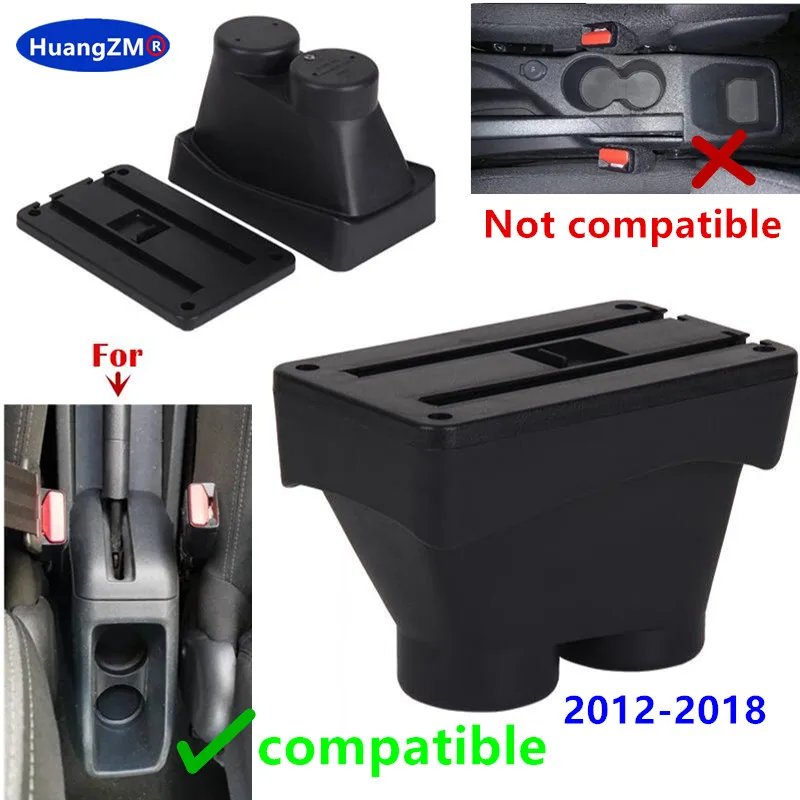 Car Armrest for Peugeot 208 Armrest Box for Peugeot 208 2012-2018 Storage Box Dedicated Retrofit Parts Interior Car Accessories